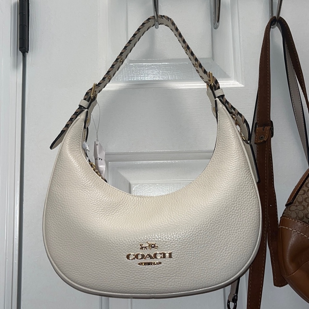 Coach Shoulder Bag|| Bailey Hobo WHITE